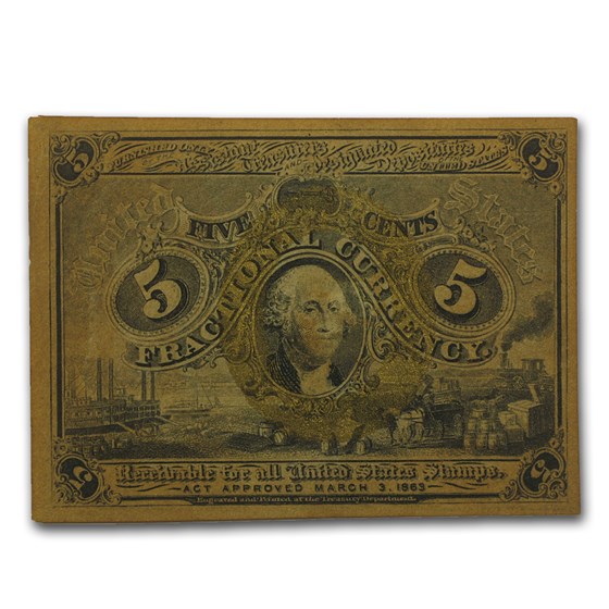 2nd Issue Fractional Currency 5 Cents XF (Fr#1232) 2nd Issue Fractional Currency 5 Cents XF (Fr#1232)