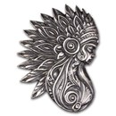 3.2 oz Hand Poured Silver - Native Warrior Princess