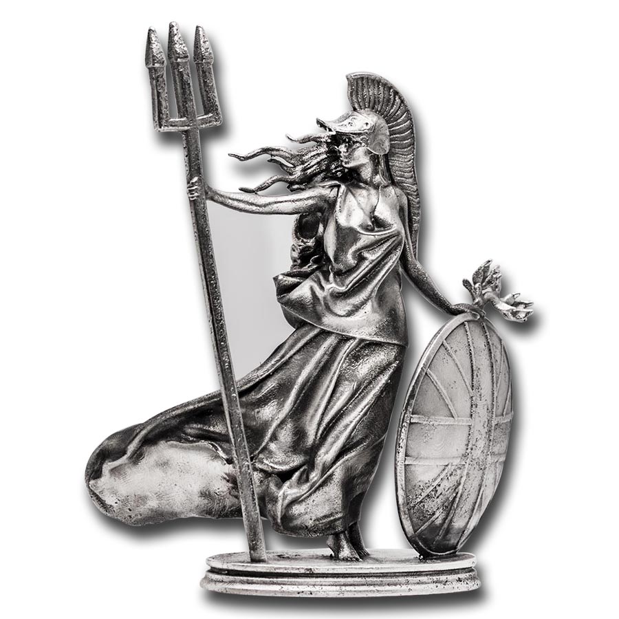 Buy 3.2 oz Silver Hand Poured Britannia Statue | APMEX