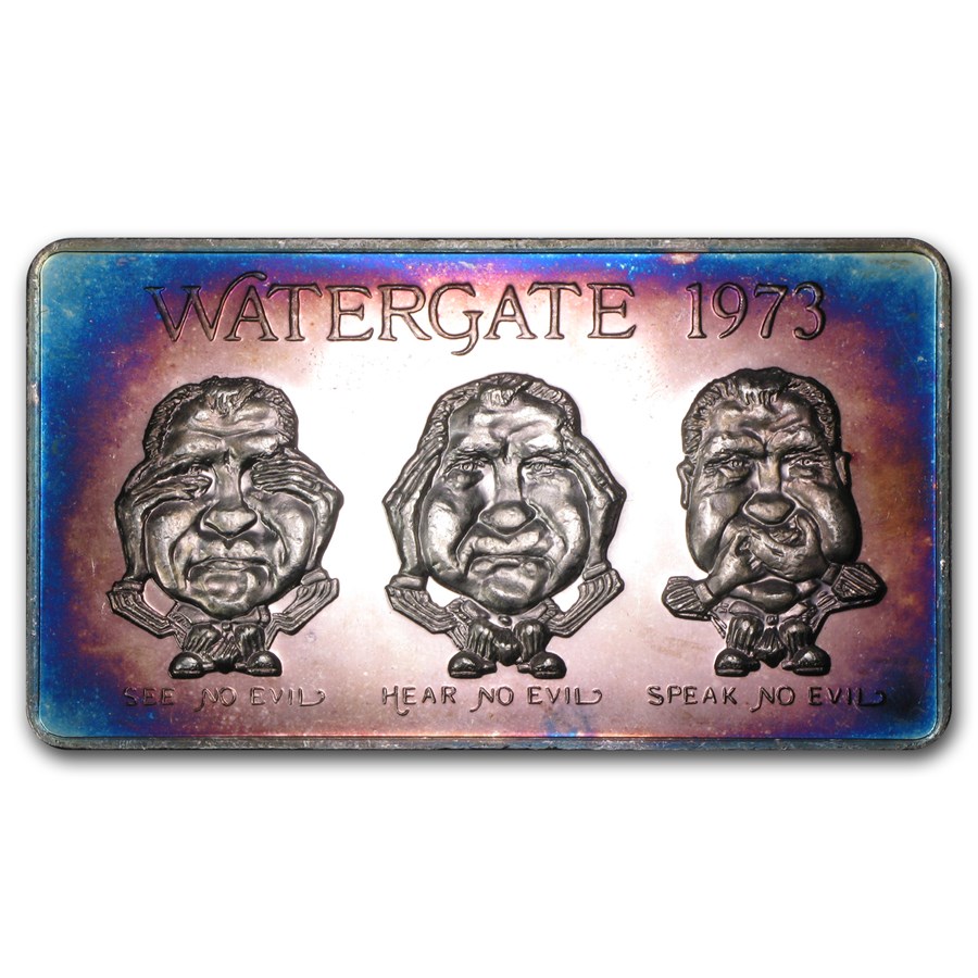Buy 3.5 oz Silver Bar Watergate APMEX