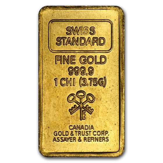 3.75 gram 1 Chi Gold Bar - Canadia Gold & Trust (Cambodia)