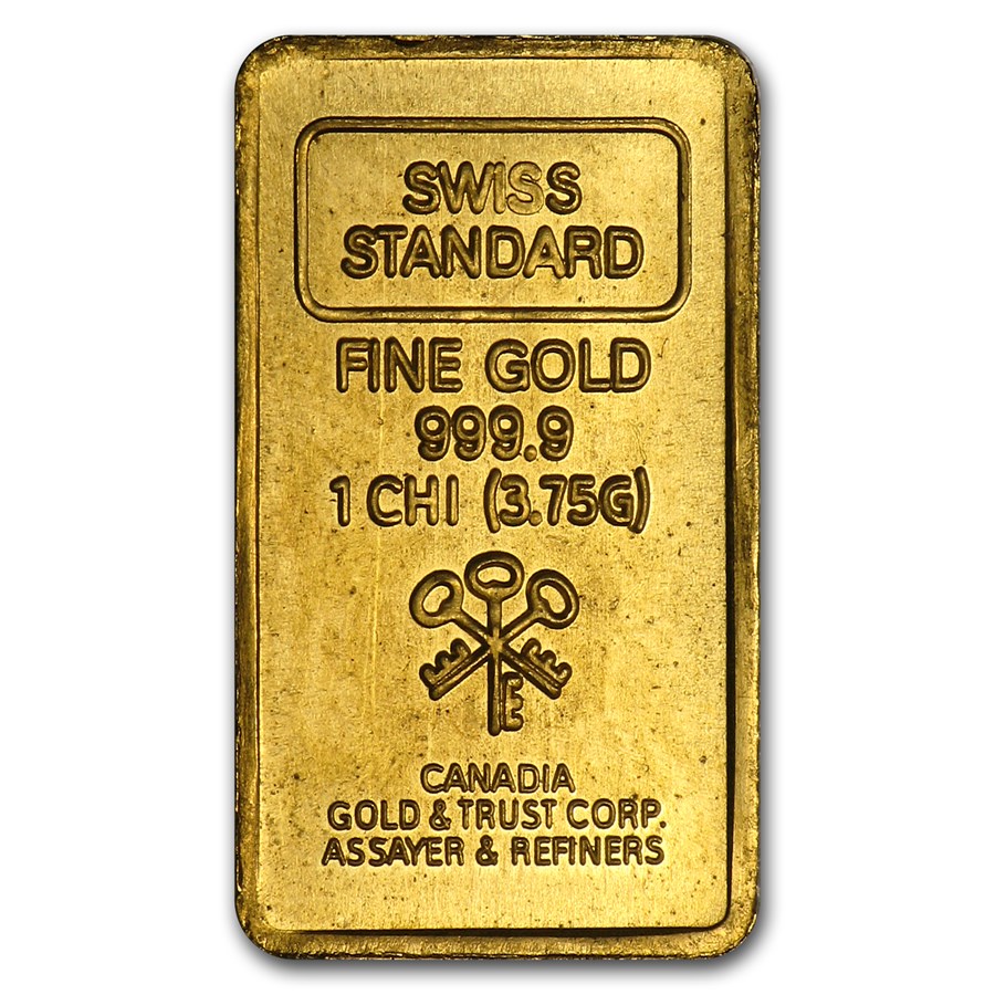 3.75 gram 1 Chi Gold Bar - Canadia Gold & Trust (Cambodia)