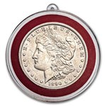 3-Coin BU Silver Dollar Set in Red Velvet Pouch