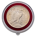 3-Coin BU Silver Dollar Set in Red Velvet Pouch