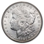 3-Coin Morgan/Peace Silver Dollar Set MS-63 PCGS