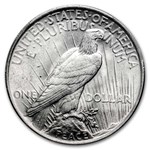 3-Coin Morgan/Peace Silver Dollar Set MS-63 PCGS