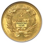 $3 Gold Princess MS-61 NGC/PCGS