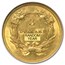 $3 Gold Princess MS-61 NGC/PCGS
