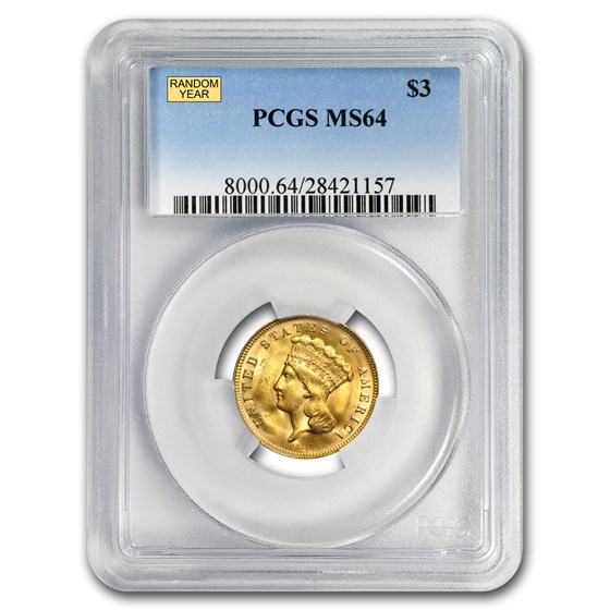 $3 Gold Princess MS-64 NGC/PCGS $3 Gold Princess MS-64 NGC/PCGS
