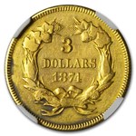 $3 Gold Princess VF Details (Cleaned)