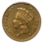 $3 Gold Princess XF-45 NGC/PCGS