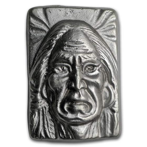 3 oz Hand Poured Silver Bar - 1st 50 Issued (Wise Indian) 3 oz Hand Poured Silver Bar - 1st 50 Issued (Wise Indian)