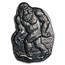 3 oz Hand Poured Silver Bar - Bigfoot (w/Leather Pouch)
