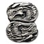 3 oz Hand Poured Silver - Double Dragon (with Box)