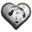 3 oz Hand Poured Silver Heart