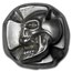 3 oz Hand Poured Silver Iron Cross Skull