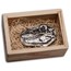 3 oz Hand Poured Silver - MPM (T-Rex Fossil, w/Wooden Crate)