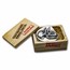 3 oz Hand Poured Silver - MPM (Triceratop Fossil, w/Wooden Crate)