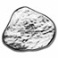 3 oz Hand Poured Silver - MPM (Triceratop Fossil, w/Wooden Crate)