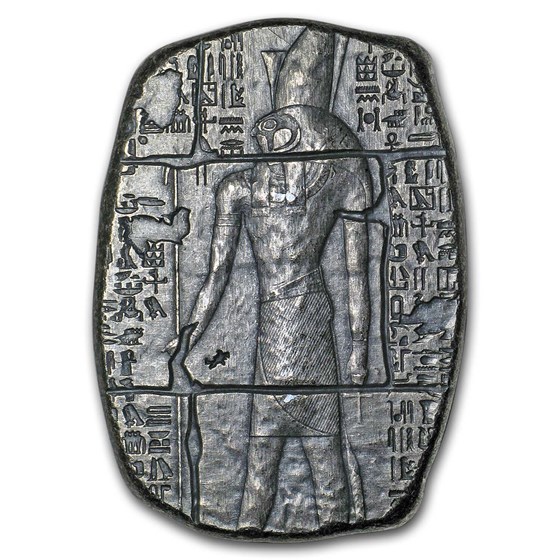 3 oz Hand Poured Silver Relic Bar - Horus