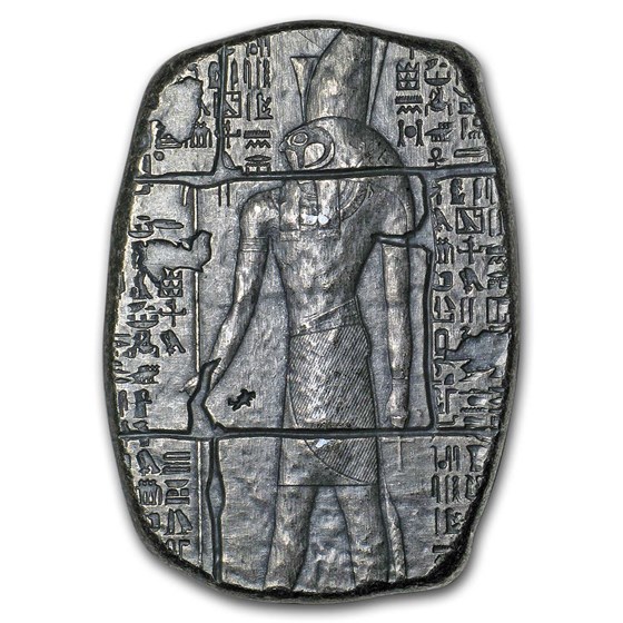 3 oz Hand Poured Silver Relic Bar - Horus 3 oz Hand Poured Silver Relic Bar - Horus
