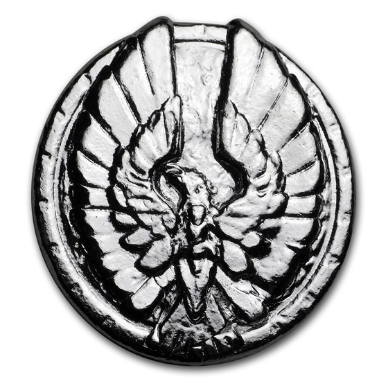 3 oz Hand Poured Silver Round- Phoenix 3 oz Hand Poured Silver Round- Phoenix