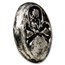 3 oz Hand Poured Silver Round - Skull & Bones