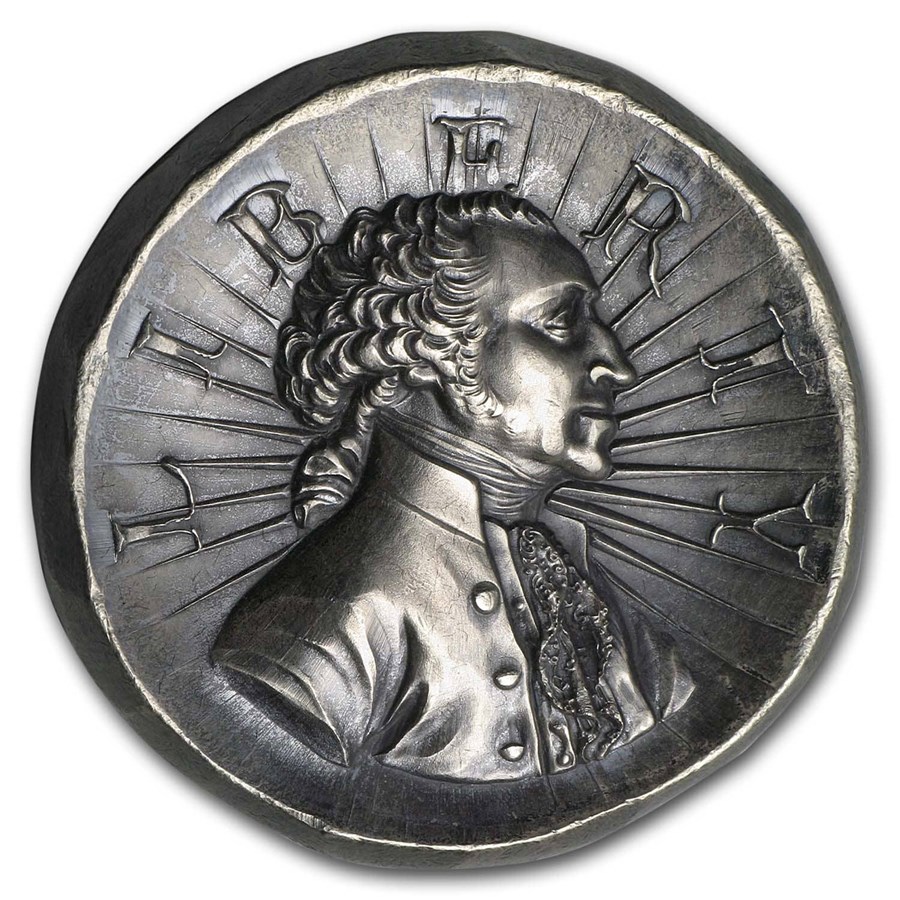 3 oz Outré High Relief Silver Round - Washington