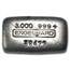 3 oz Silver Bar - Engelhard (Vintage, Poured)