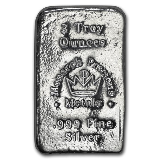 3 oz Silver Bar - Secondary Market 3 oz Silver Bar - Secondary Market