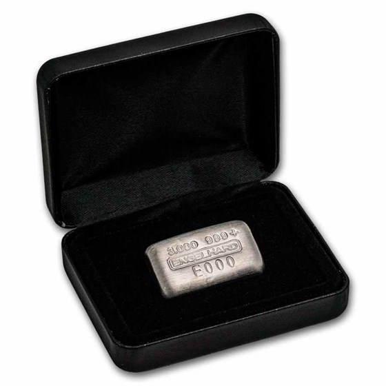 3 oz Silver Cast Bar - Engelhard Revived COA 3