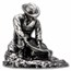 3 oz Silver Hand Poured Statue - Prospector V2