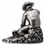 3 oz Silver Hand Poured Statue - Prospector V2