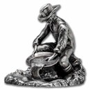 3 oz Silver Hand Poured Statue - Prospector V2