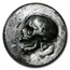 3 oz UHR Hand Poured Silver Round - Skull