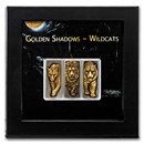 3 x 1 oz Silver Bar Set - Golden Shadows: Wildcats (w/ Box & COA)