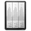 3 x 1 oz Silver Bar - Valcambi Silver Skyline CombiBar™ (w/Assay)