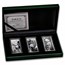 3 x 20 gram Silver Bar Set - Shanghai Mint Panda (with Box & COA)
