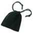 3 x 4 Velour Draw String Pouch (Green)