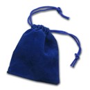 3 x 4 Velour Draw String Pouch (Royal Blue)