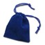 3 x 4 Velour Draw String Pouch (Royal Blue)