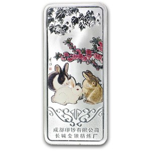 30 gram Silver Bar - The Jasper Rabbit (China)