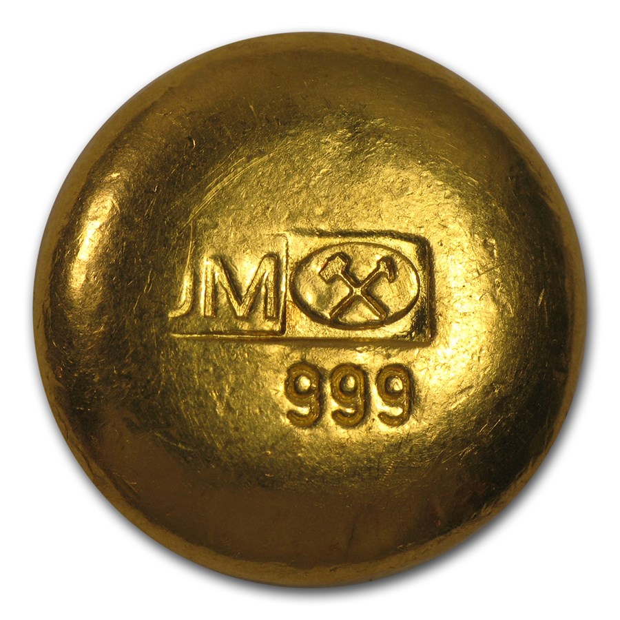 31.08 gram Gold Round Button - Johnson Matthey