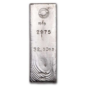 32.10 oz Silver Bar - Homestake Mining Company