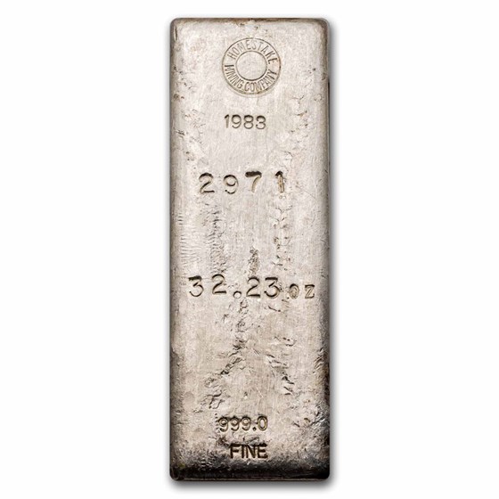 32.23 oz Silver Bar - Homestake Mining Company 32.23 oz Silver Bar - Homestake Mining Company