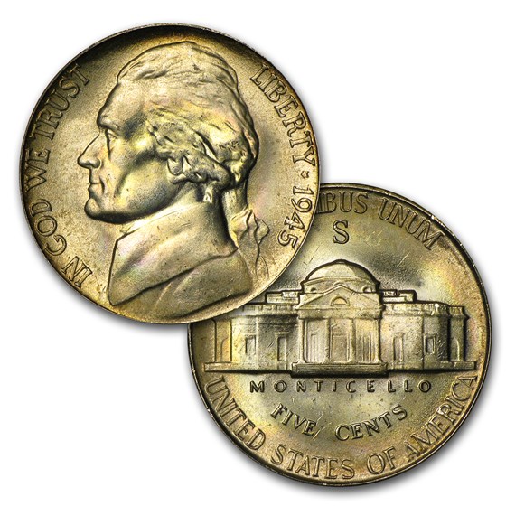 Buy 35 Silver War Nickels 40Coin 2 Face Value Roll BU APMEX