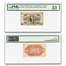3rd Issue Fractional Currency 10 Cents AU-53 PMG (Fr#1253)