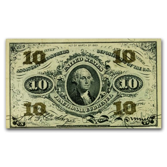 3rd Issue Fractional Currency 10 Cents AU (Fr#1255) 3rd Issue Fractional Currency 10 Cents AU (Fr#1255)