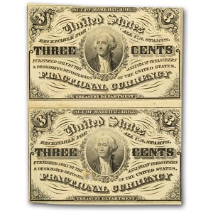 3rd Issue Fractional Currency 3 Cents AU (Fr#1226) 3rd Issue Fractional Currency 3 Cents AU (Fr#1226)