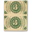 3rd Issue Fractional Currency 3 Cents AU (Fr#1226)